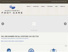 Tablet Screenshot of footdoctorbend.com